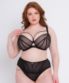 Biustonosz Scantilly Senses plunge miękki czarny