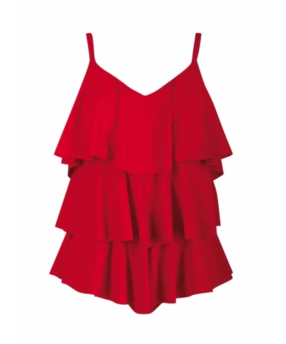 Kostium kąpielowy Sunflair 22118 jednoczęściowy czerwony