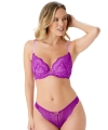 Biustonosz Gossard Superboost lace plunge orchid