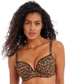 Biustonosz Freya Wild side plunge usztywniany leopard