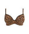 Biustonosz Freya Wild side plunge usztywniany leopard