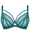Biustonosz Scantilly Senses plunge miękki verdigris