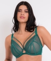 Biustonosz Scantilly Senses plunge miękki verdigris