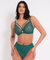 Biustonosz Scantilly Senses plunge miękki verdigris