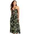 Sukienka plażowa Seafolly 54949-DR palm paradise czarna