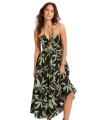 Sukienka plażowa Seafolly 54949-DR palm paradise czarna