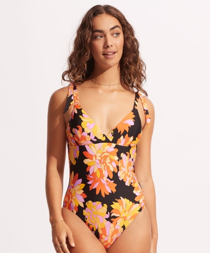 Kostium kąpielowy Seafolly 11092-703 palm springs jednoczęściowy