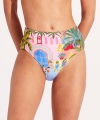 Kostium kąpielowy Seafolly 40646-022 figi z wysokim stanem azure