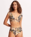 Kostium kąpielowy Seafolly 40673-914 mandarin figi z wysokim stanem