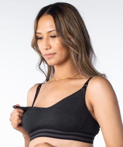 Biustonosz do karmienia Hotmilk Elevate softcup black marle