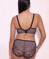 Biustonosz Alles Glossy iris bralette plus miękki czarny