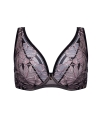 Biustonosz Alles Glossy iris bralette plus miękki czarny