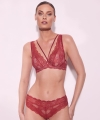 Biustonosz Alles Bohemian vibe bralette miękki rdzawa czerwień