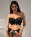 Biustonosz Krisline Venus balconette usztywniany czarny