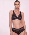 Biustonosz Alles Frozen black bralette miękki