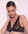 Biustonosz Alles Frozen black bralette miękki
