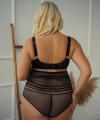 Biustonosz Krisline Hypnotic half cup push usztywniany czarny