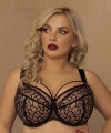 Biustonosz Krisline Panther soft full cup miękki czarny