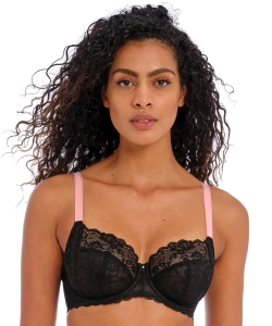 Biustonosz Freya Offbeat side support miękki czarny