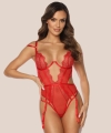 Body Kinga Yolie B-1092 koronkowe czerwone