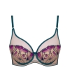 Biustonosz Samanta Olette A338 push-up morski