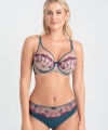 Biustonosz Samanta Olette A338 push-up morski