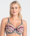 Biustonosz Samanta Olette A338 push-up morski