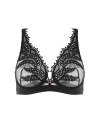 Biustonosz Simone Perele Mystic 1D3309 plunge miękki czarny