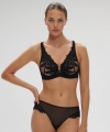 Biustonosz Simone Perele Mystic 1D3309 plunge miękki czarny