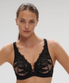 Biustonosz Simone Perele Mystic 1D3309 plunge miękki czarny