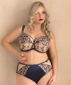 Biustonosz Krisline Mystery soft full cup miękki granatowy