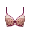 Biustonosz Samanta Adelina A338 push-up rubinowy