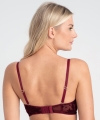 Biustonosz Samanta Adelina A338 push-up rubinowy