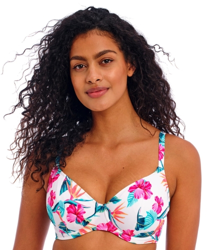 Kostium kąpielowy Freya Palm paradise plunge miękki