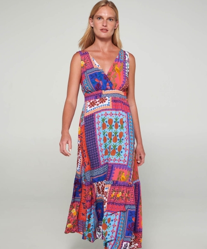 Sukienka plażowa Vamp 20427 coral sun