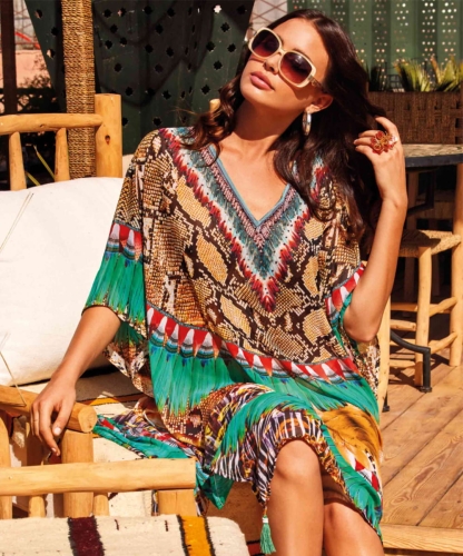Poncho plażowe Iconique IC24-148 fuego