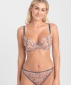 Biustonosz Samanta Ellie A332 push-up nugatowy