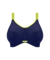 Biustonosz sportowy Elomi Energise miękki navy/lime