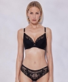 Biustonosz Alles Sublime push-up czarny