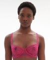 Biustonosz Simone Perele Intrigue 1E2330 half cup disco pink
