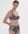 Biustonosz Simone Perele Intrigue 1E2319 miękki plunge blue