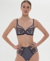 Biustonosz Simone Perele Intrigue 1E2319 miękki plunge blue