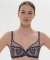 Biustonosz Simone Perele Intrigue 1E2319 miękki plunge blue