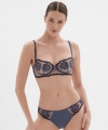 Biustonosz Simone Perele Intrigue 1E2330 half cup blue