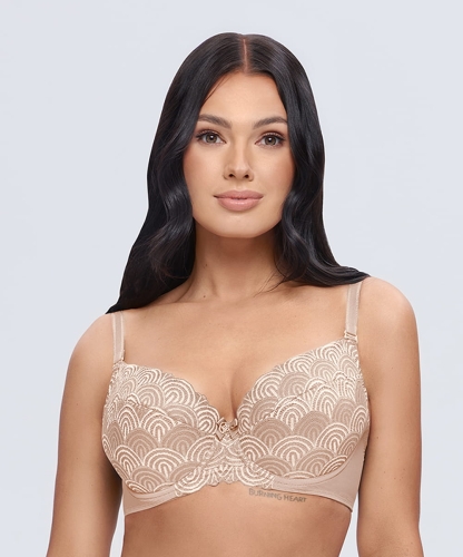 Biustonosz Dalia Melania K40 push-up beżowy