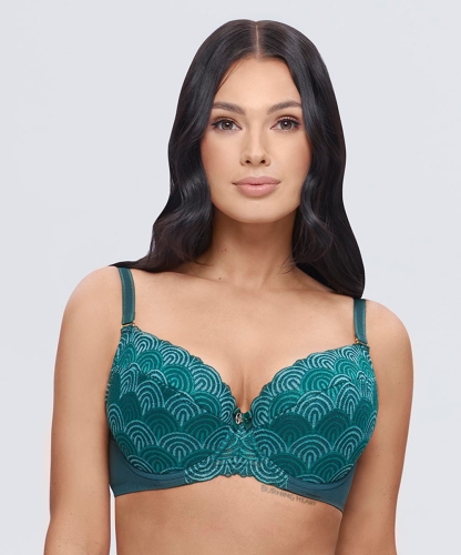 Biustonosz Dalia Melania K40 push-up zielony