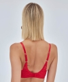 Biustonosz Alles Adore push-up czerwony