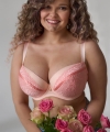 Biustonosz Ewa Michalak PL Karola push-up brzoskwiniowy