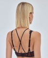 Biustonosz Alles Heartbeat bralette miękki czarno-czerwony
