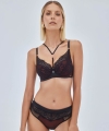 Biustonosz Alles Heartbeat push-up czarno-czerwony